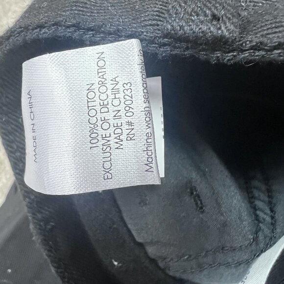 PacSun Jeans 90’s Boyfriend Carpenter Black Pockets Embroidered Size 24 - Picture 6 of 13